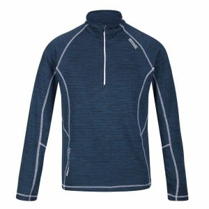 T-shirt à manches longues homme Regatta Yonder Half-Zip Bleu foncé