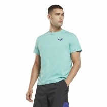 Herren Kurzarm-T-Shirt Reebok Graphic Les Mills® Aquamarin