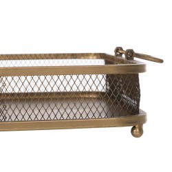 Snack tray Golden Iron 40 x 40 x 10 cm