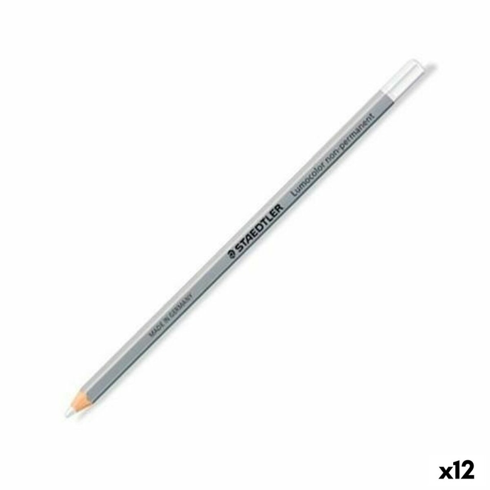 Markierungsstift Staedtler Non-Permanent Weiß (12 Stück)