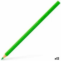 Colouring pencils Faber-Castell Colour Grip Green (12 Units)