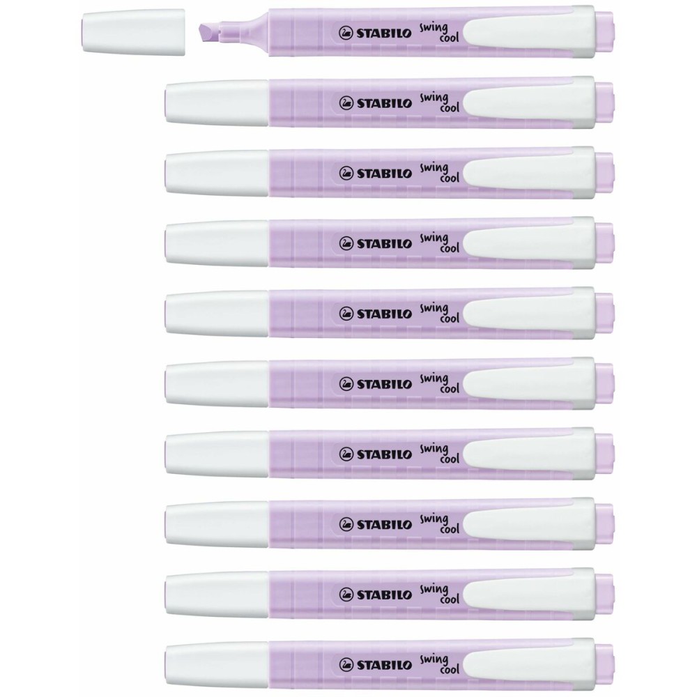 Fluorescent Marker Set Stabilo Swing Cool Violet 10 Pieces