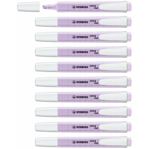 Fluorescent Marker Set Stabilo Swing Cool Violet 10 Pieces