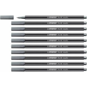 Felt-tip pens Stabilo Pen 68 metallic (10 Pieces)