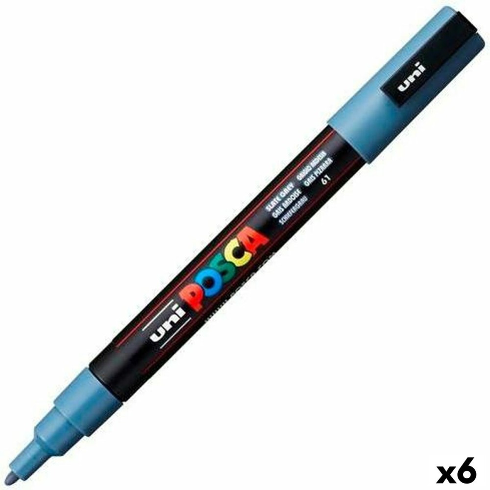 Marker POSCA PC-3M Dark grey (6 Units)