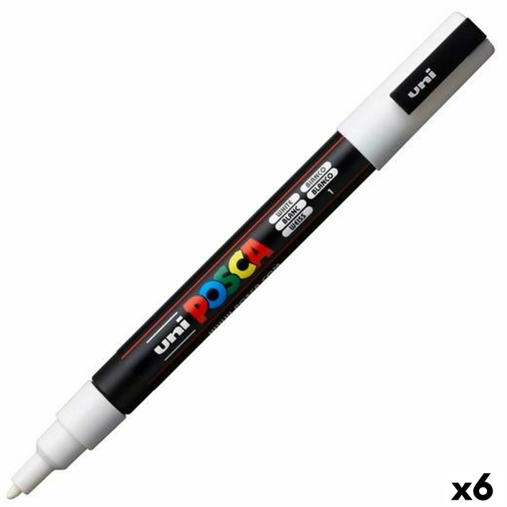 Marker POSCA PC-3M White (6 Units)