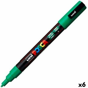 Marqueur POSCA PC-3M Vert (6 Unités)