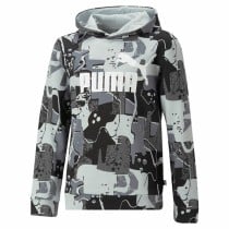 Sweat à capuche enfant Puma Essentials+ Street Art Noir Gris