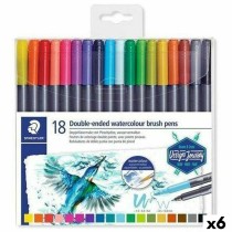 Set of Felt Tip Pens Staedtler Design Journey Double-ended (6 Pieces) (6 Units)