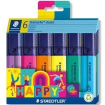 Ensemble de Marqueurs Fluorescents Staedtler Textsurfer Classic Happy Line (10 Unités)