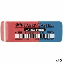 Radiergummi Faber-Castell Blau Rot (40 Stück)