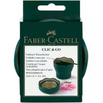 Verre Faber-Castell Clic & Go Pliable Vert foncé 6 Pièces