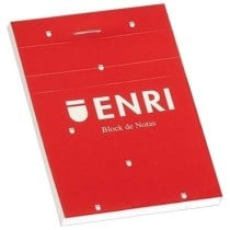 Notepad ENRI Red A4 80 Sheets (5 Units)