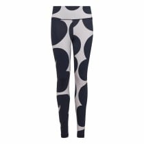 Pantalon de sport long Adidas Blanc Femme Noir