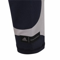 Lange Sporthose Adidas Weiß Damen Schwarz