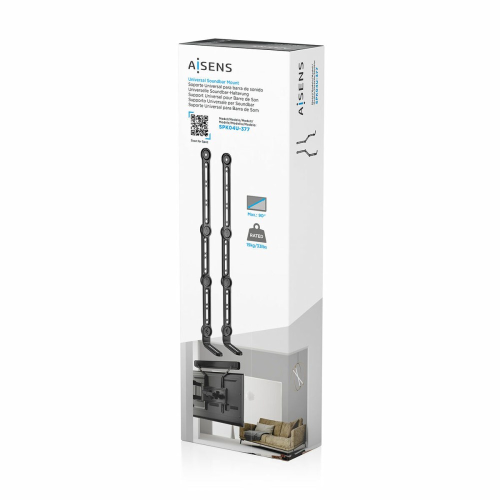 Speaker Stand Aisens SPK04U-377 Black