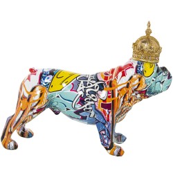 Decorative Figure Alexandra House Living Multicolour Plastic Dog Crown 14 x 29 x 24 cm