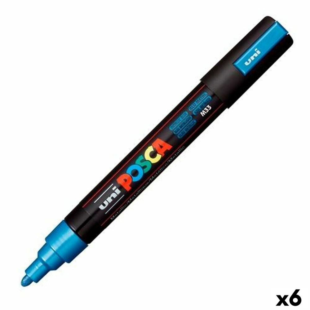 Filzstifte POSCA PC-5M Blau (6 Stück)