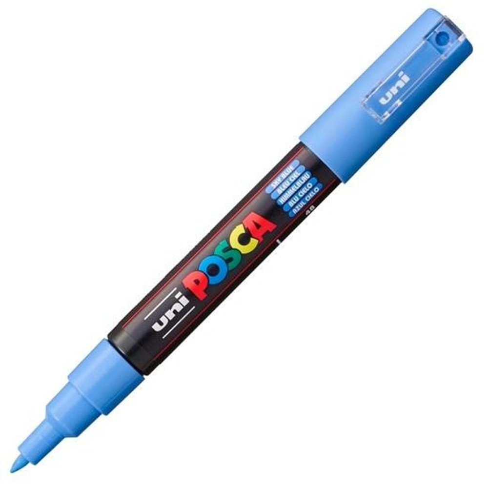 Felt-tip pens POSCA PC-1M Sky blue (6 Units)