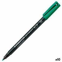 Marqueur permanent Staedtler Lumocolor 313-5 M Vert (10 Unités)