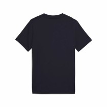 Child's Short Sleeve T-Shirt Puma Essentials Cat Navy Blue