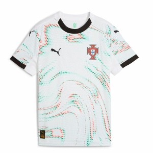 Maillot de Football à Manches Courtes pour Enfants Puma Portugal Away Repl Blanc