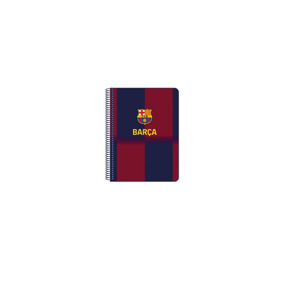 Notizbuch F.C. Barcelona Blau Granatrot A5 80 Blatt