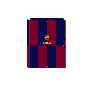 Reliure à anneaux F.C. Barcelona Bleu Bordeaux A4 26 x 33.5 x 2.5 cm