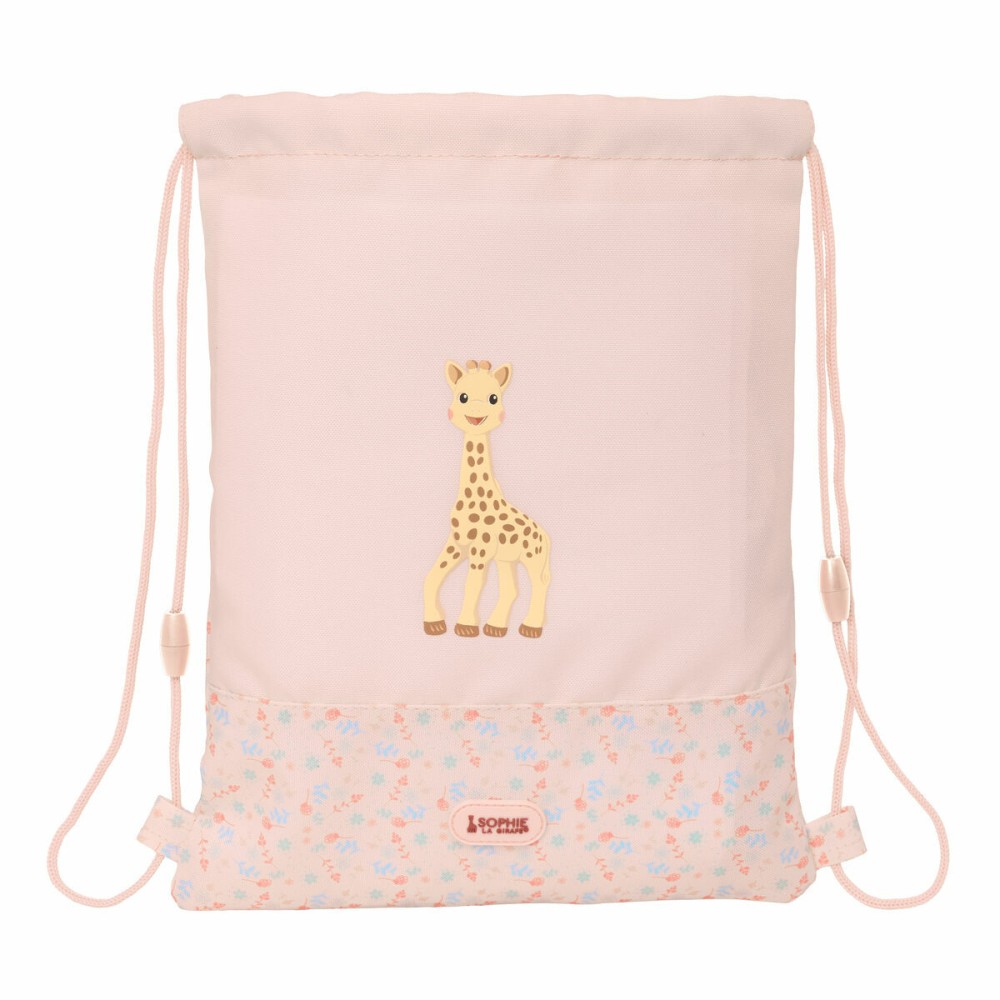Rucksacktasche mit Bändern Sophie la Girafe 26 x 34 x 1 cm