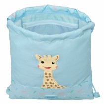 Rucksacktasche mit Bändern Sophie la Girafe Blau 26 x 34 x 1 cm