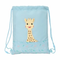 Rucksacktasche mit Bändern Sophie la Girafe Blau 26 x 34 x 1 cm
