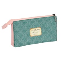 Double Carry-all Santoro Swan lake Grey Pink 22 x 12 x 3 cm