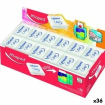 Ensemble de Gommes Maped Essential Soft Connect Blanc 36 Unités