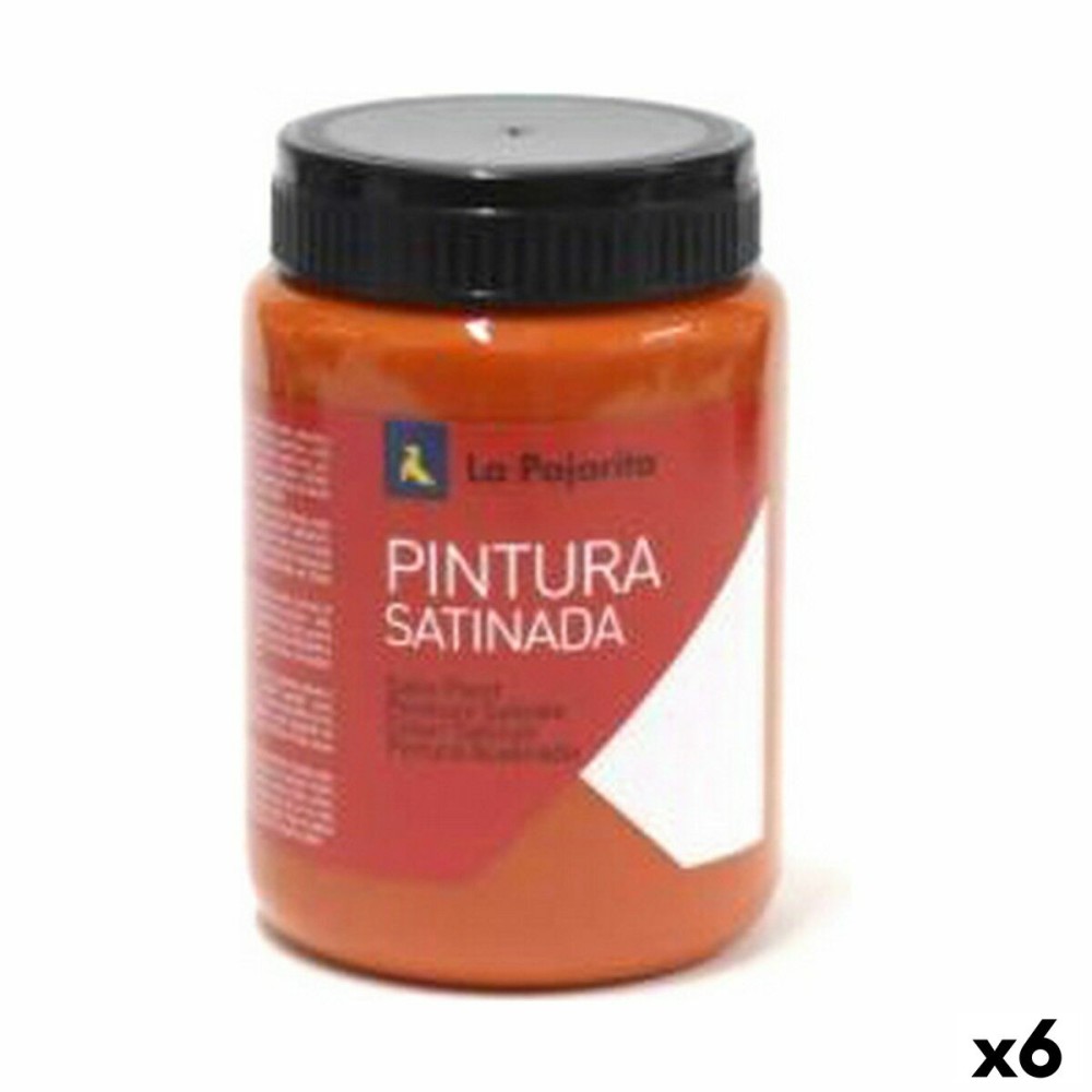 Tempera La Pajarita L-06 6 Stücke Satin Schulisch Orange