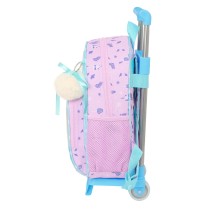 School Rucksack with Wheels Frozen Cool days Violet Sky blue 28 x 34 x 10 cm