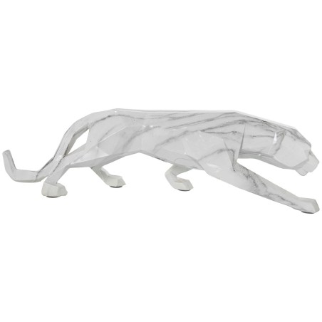 Decorative Figure Alexandra House Living Plastic Panther 14 x 46 x 16 cm Marble