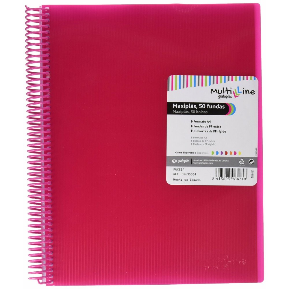 Classeur Grafoplas Maxiplás Fuchsia A4