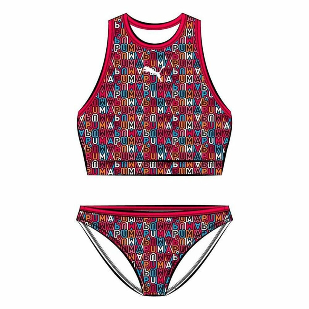 Bas de Bikini Pour Filles Puma Printed Set Rouge