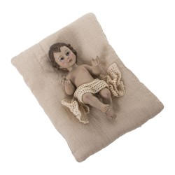 Decorative Figure Alexandra House Living Beige Plastic Baby Jesus 10 x 13 x 19 cm Cushion