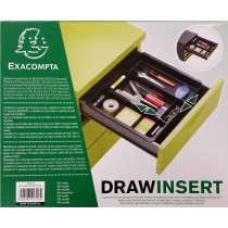 Organiseur de Tiroirs Exacompta Drawinsert Noir (29,8 x 24,6 x 36 cm)