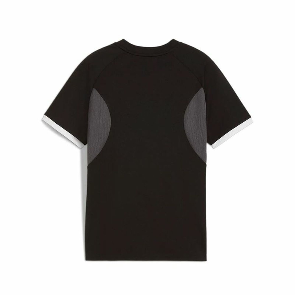 Maillot de Football à Manches Courtes pour Enfants Puma Individualliga Noir