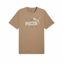 T-shirt à manches courtes homme Puma Essentials Logo Lab Summer Marron Clair