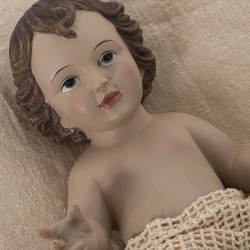 Decorative Figure Alexandra House Living Beige Plastic Baby Jesus 10 x 13 x 19 cm Cushion