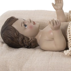 Decorative Figure Alexandra House Living Beige Plastic Baby Jesus 10 x 13 x 19 cm Cushion