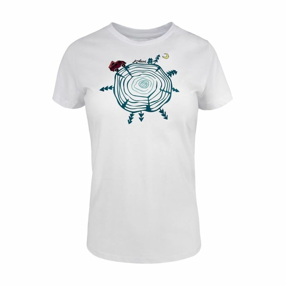 Kurzärmliges Sport T-Shirt Joluvi Wood W Weiß