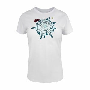 Short-sleeve Sports T-shirt Joluvi Wood W White