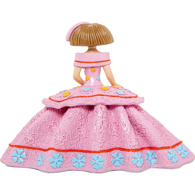 Figurine Décorative Alexandra House Living Rose Plastique Robe 25 X 12 X 18 CM