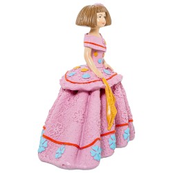 Decorative Figure Alexandra House Living Pink Plastic Dress 25 X 12 X 18 CM