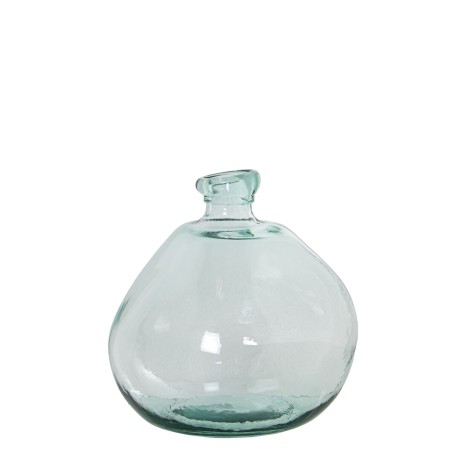 Vase aus recyceltem Glas Alexandra House Living Durchsichtig Kristall 27 x 27 x 29 cm