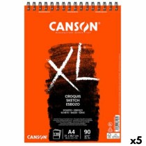 Drawing Pad Canson XL Esboso 20 Sheets White Natural A4 5 Units 90 g/m²